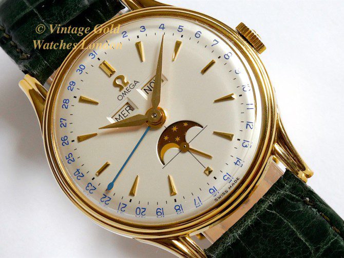 Omega ‘Cosmic’ Triple Date Moonphase 18K 1952 (1)