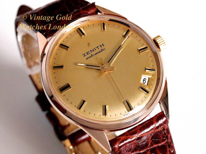 Zenith Automatic 1970 18ct Pink Gold Semi Hi-Beat (3)