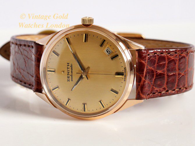 Zenith Automatic 1970 18ct Pink Gold Semi Hi-Beat (13)