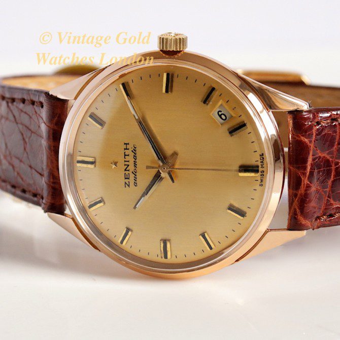 Zenith Automatic 1970 18ct Pink Gold Semi Hi-Beat (29)