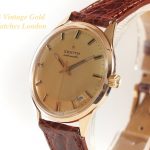 Zenith Automatic 1970 18ct Pink Gold Semi Hi-Beat mobile navigation (9)