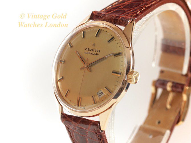 Zenith Automatic 1970 18ct Pink Gold Semi Hi-Beat (9)