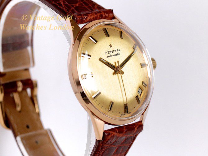 Zenith Automatic 1970 18ct Pink Gold Semi Hi-Beat (5)