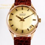 Zenith Automatic 1970 18ct Pink Gold Semi Hi-Beat mobile navigation (7)