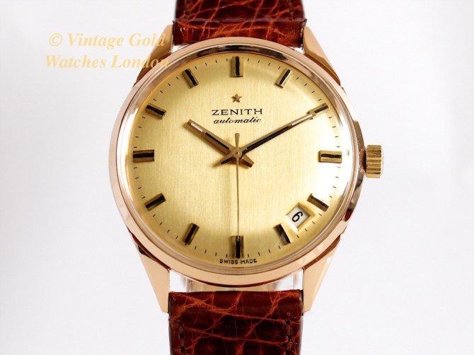 Zenith Automatic 1970 18ct Pink Gold Semi Hi-Beat (7)