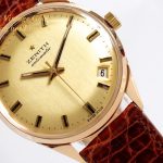 Zenith Automatic 1970 18ct Pink Gold Semi Hi-Beat mobile navigation (1)