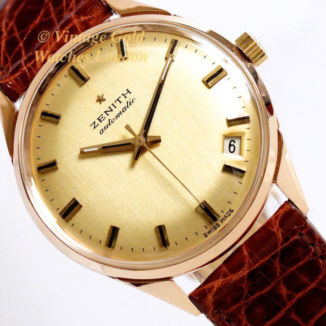 Zenith Automatic 1970 18ct Pink Gold Semi Hi-Beat (27)