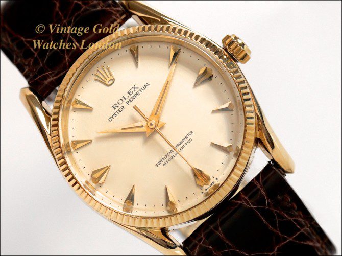 Rolex Oyster Perpetual 14ct 1954 Bombé (1)