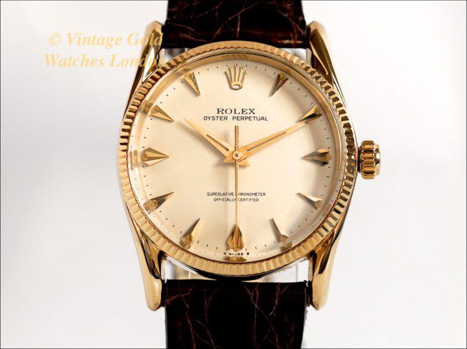 Rolex Oyster Perpetual 14ct 1954 Bombé (7)