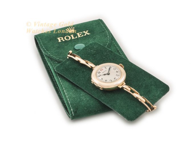 Ladies Rolex Cocktail Watch 9ct Pink Gold Cal.9¾ 1914 (13)