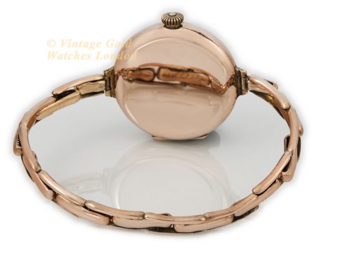 Ladies Rolex Cocktail Watch 9ct Pink Gold Cal.9¾ 1914 (11)