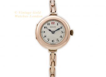 Ladies Rolex Cocktail Watch 9ct Pink Gold Cal.9¾ 1914