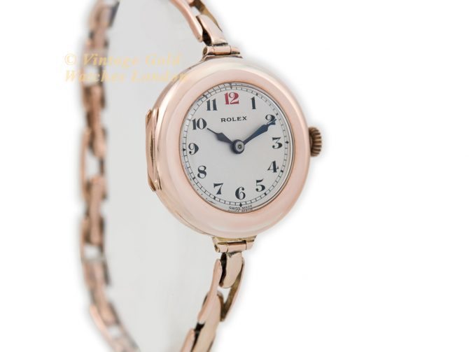 Ladies Rolex Cocktail Watch 9ct Pink Gold Cal.9¾ 1914 (3)