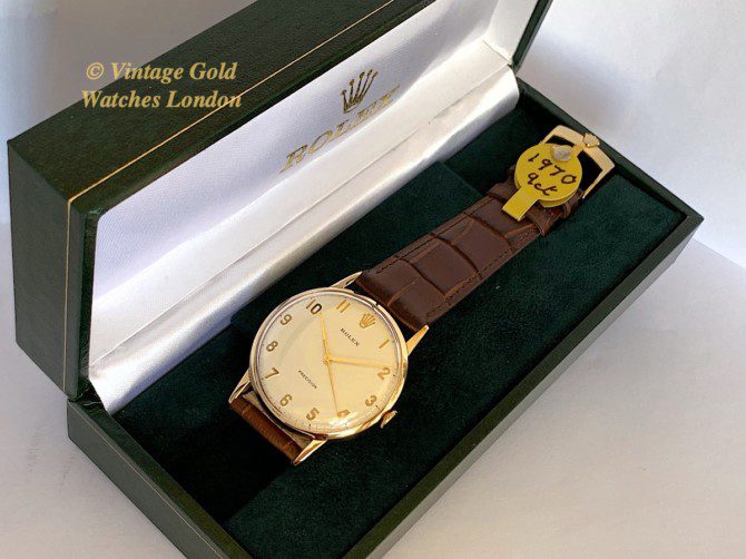 Rolex Precision 9ct 33mm 1970 Solid Gold Numerals (25)