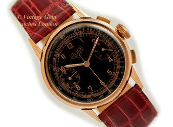 Heuer Chronograph 18ct Pink Gold 1965