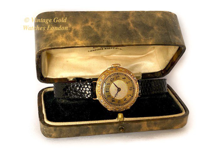 Breguet 18ct Pink Gold ‘Trois Couleurs’, Gold Guilloche Dial, c1910 (51)