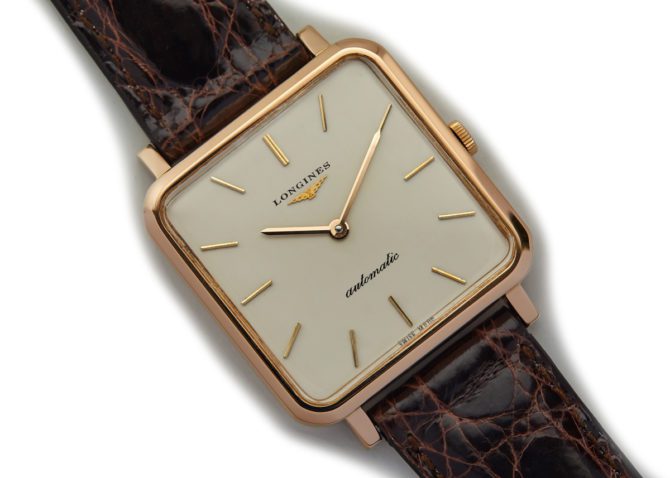 Longines Automatic ‘Cioccolatone’ 18ct Pink Gold 1963 (13)