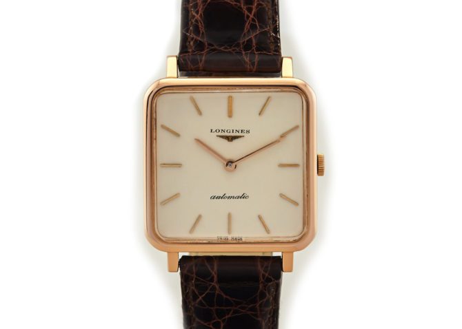 Longines Automatic ‘Cioccolatone’ 18ct Pink Gold 1963 (10)