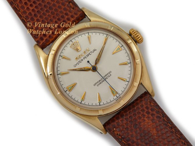 Rolex Oyster Perpetual Thunderbird Bezel, Bubbleback 10ct 1952 (8)