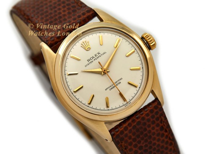 Rolex Oyster Perpetual Bubbleback 14ct 1955 (2)