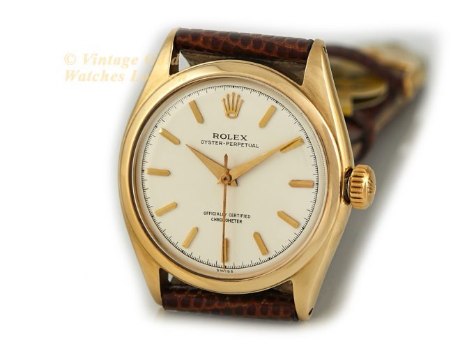 Rolex Oyster Perpetual Bubbleback 14ct 1955 (6)