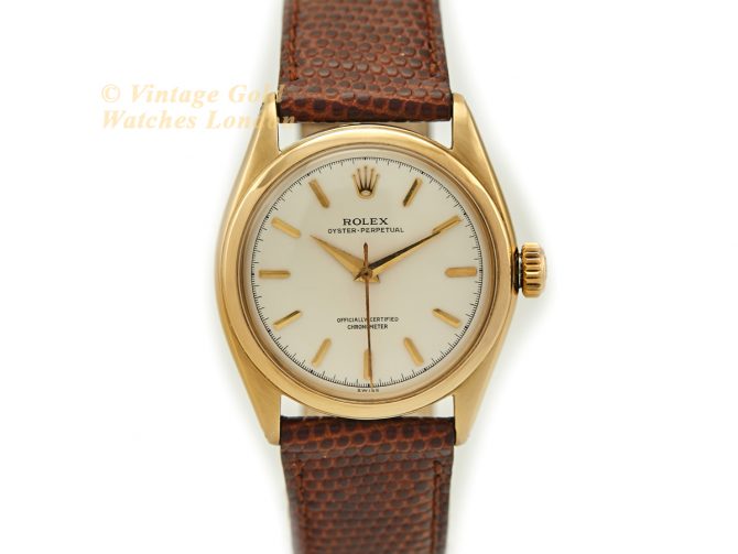 Rolex Oyster Perpetual Bubbleback 14ct 1955 (4)