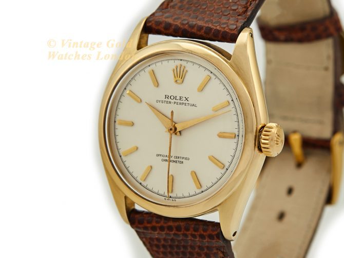 Rolex Oyster Perpetual Bubbleback 14ct 1955 (5)