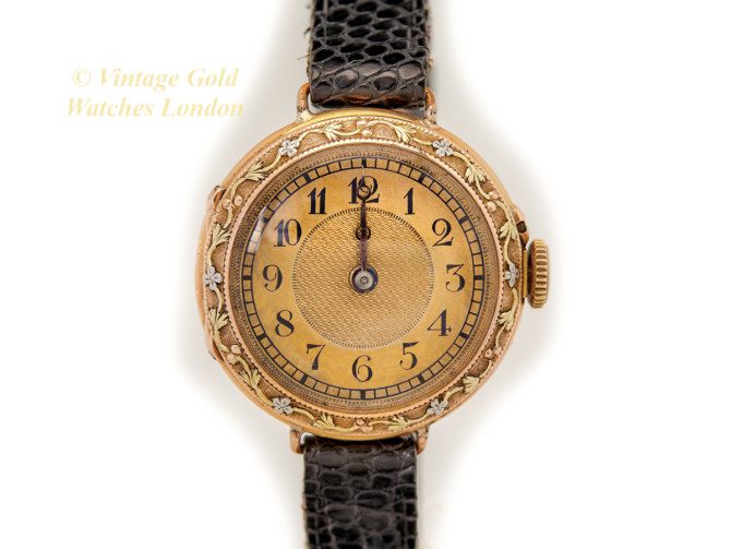 Breguet 18ct Pink Gold ‘Trois Couleurs’, Gold Guilloche Dial, c1910 (25)