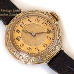 Breguet 18ct Pink Gold ‘Trois Couleurs’, Gold Guilloche Dial, c1910 mobile navigation (33)