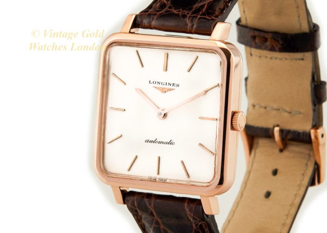 Longines Automatic ‘Cioccolatone’ 18ct Pink Gold 1963 (24)