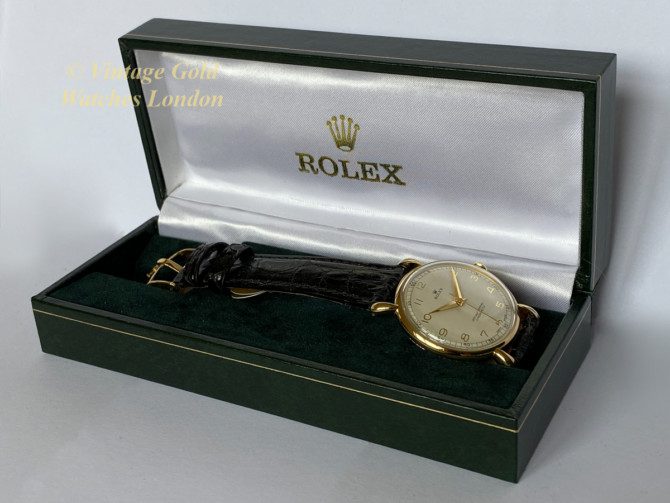 Rolex Precision Chronometer 18ct 1947 34mm (40)