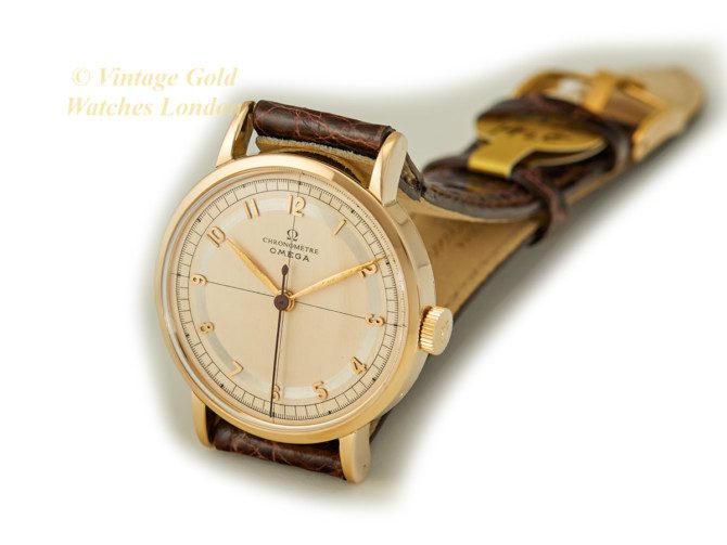 Omega Cal.30 T2 RG SC Chronometer 14ct 1942, ‘Scientific’ Dial (11)