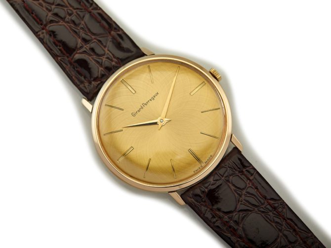 Girard-Perregaux Cal.A.S.1525 9ct, Guilloche Gold Dial, Calatrava 1960 (14)