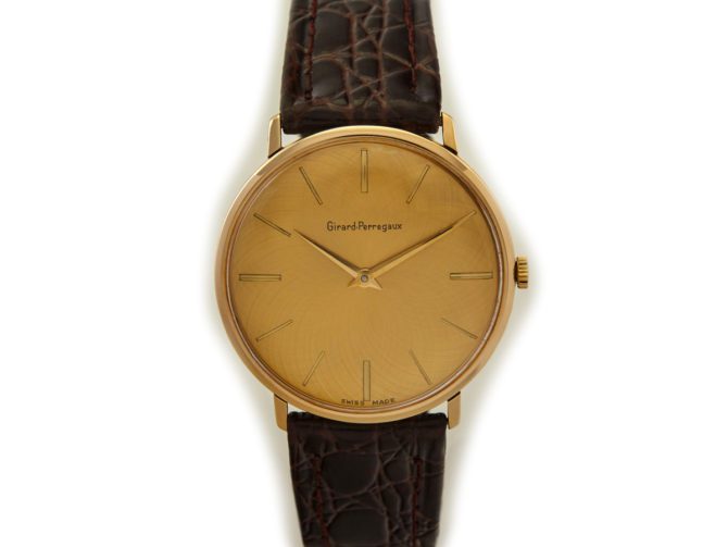 Girard-Perregaux Cal.A.S.1525 9ct, Guilloche Gold Dial, Calatrava 1960 (11)