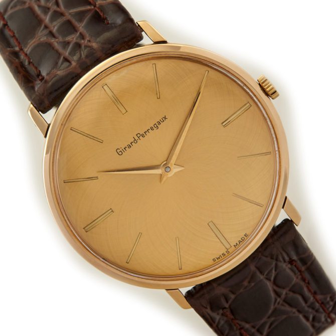 Girard-Perregaux Cal.A.S.1525 9ct, Guilloche Gold Dial, Calatrava 1960 (10)