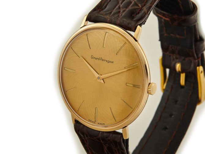 Girard-Perregaux Cal.A.S.1525 9ct, Guilloche Gold Dial, Calatrava 1960 (13)