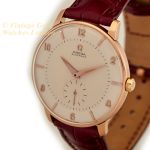 Omega Cal.491 Automatic 18ct Pink Gold 1955 Oversize 38mm mobile navigation (5)