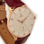 Omega Cal.491 Automatic 18ct Pink Gold 1955 Oversize 38mm mobile navigation (3)