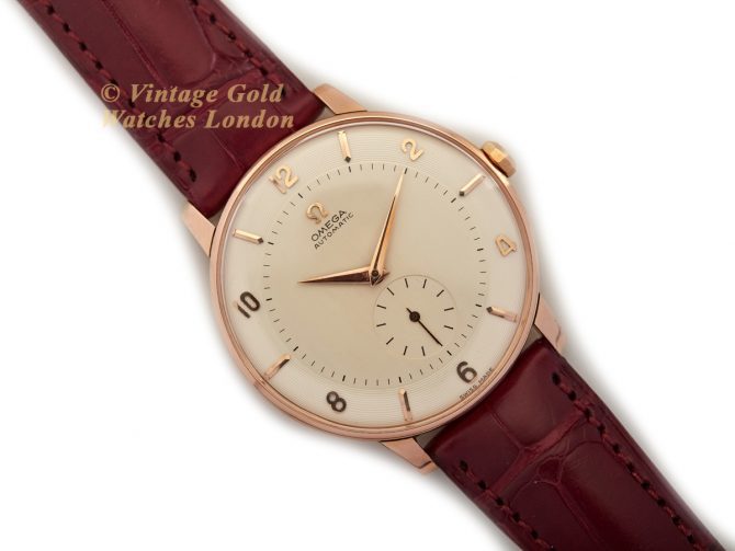 Omega Cal.491 Automatic 18ct Pink Gold 1955 Oversize 38mm (8)