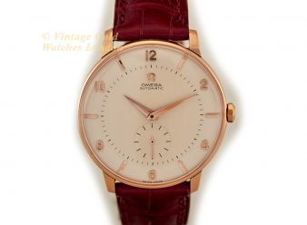 Omega Cal.491 Automatic 18ct Pink Gold 1955 Oversize 38mm