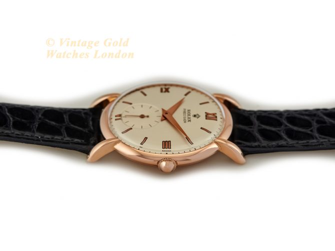 Rolex Precision Model 4399 18ct Pink Gold 1946 Oversize (9)