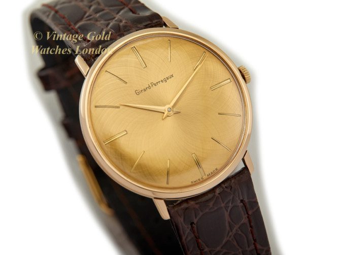 Girard-Perregaux Cal.A.S.1525 9ct, Guilloche Gold Dial, Calatrava 1960 (17)