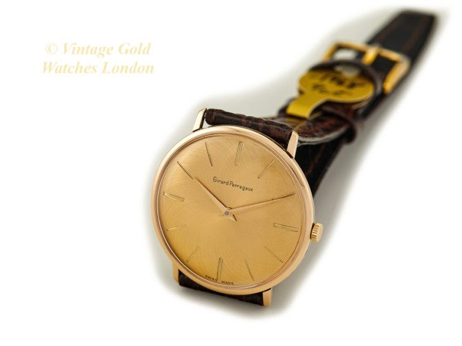 Girard-Perregaux Cal.A.S.1525 9ct, Guilloche Gold Dial, Calatrava 1960 (25)