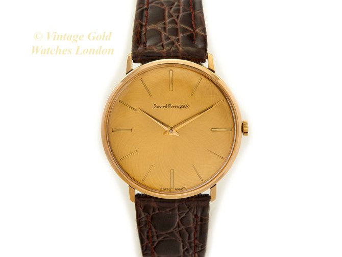 Girard-Perregaux Cal.A.S.1525 9ct, Guilloche Gold Dial, Calatrava 1960 (21)