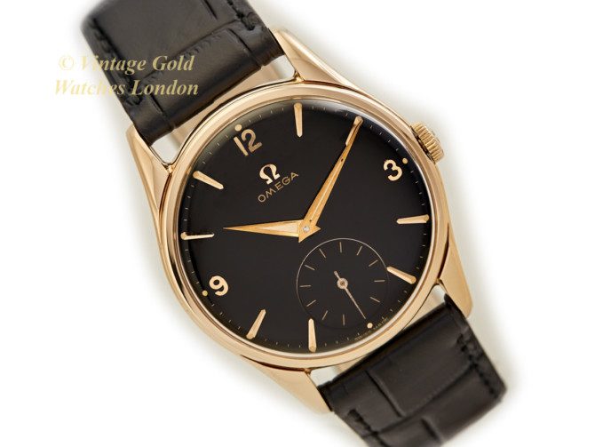Omega Cal.268 9ct Black Dial, 1960 (1)