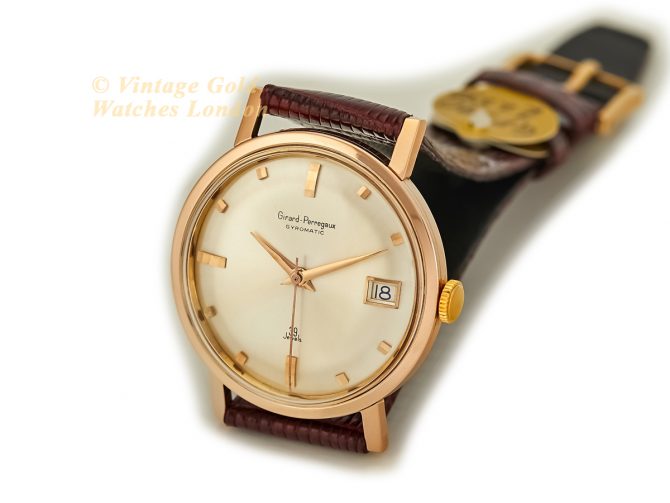 Girard-Perregaux Gyromatic 39 Jewels 18ct Pink Gold, 1965 (6)