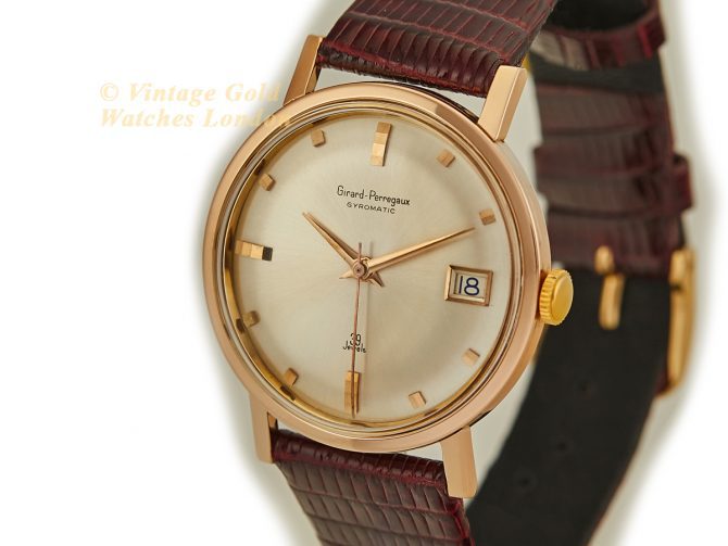 Girard-Perregaux Gyromatic 39 Jewels 18ct Pink Gold, 1965 (5)