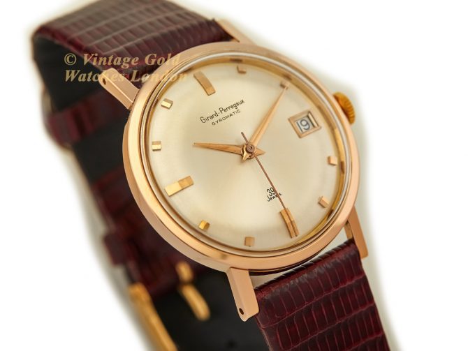 Girard-Perregaux Gyromatic 39 Jewels 18ct Pink Gold, 1965 (2)