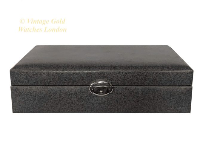 Grey Leatherette 12 Watch Display Box (1)