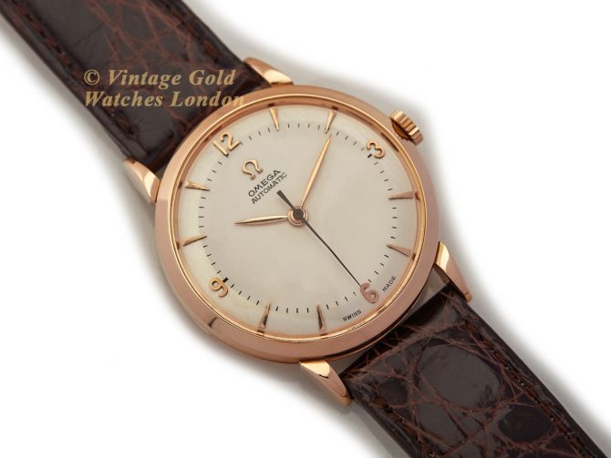 Omega Cal.351 Automatic 1950 18ct Pink Gold, Two-Tone Dial (8)
